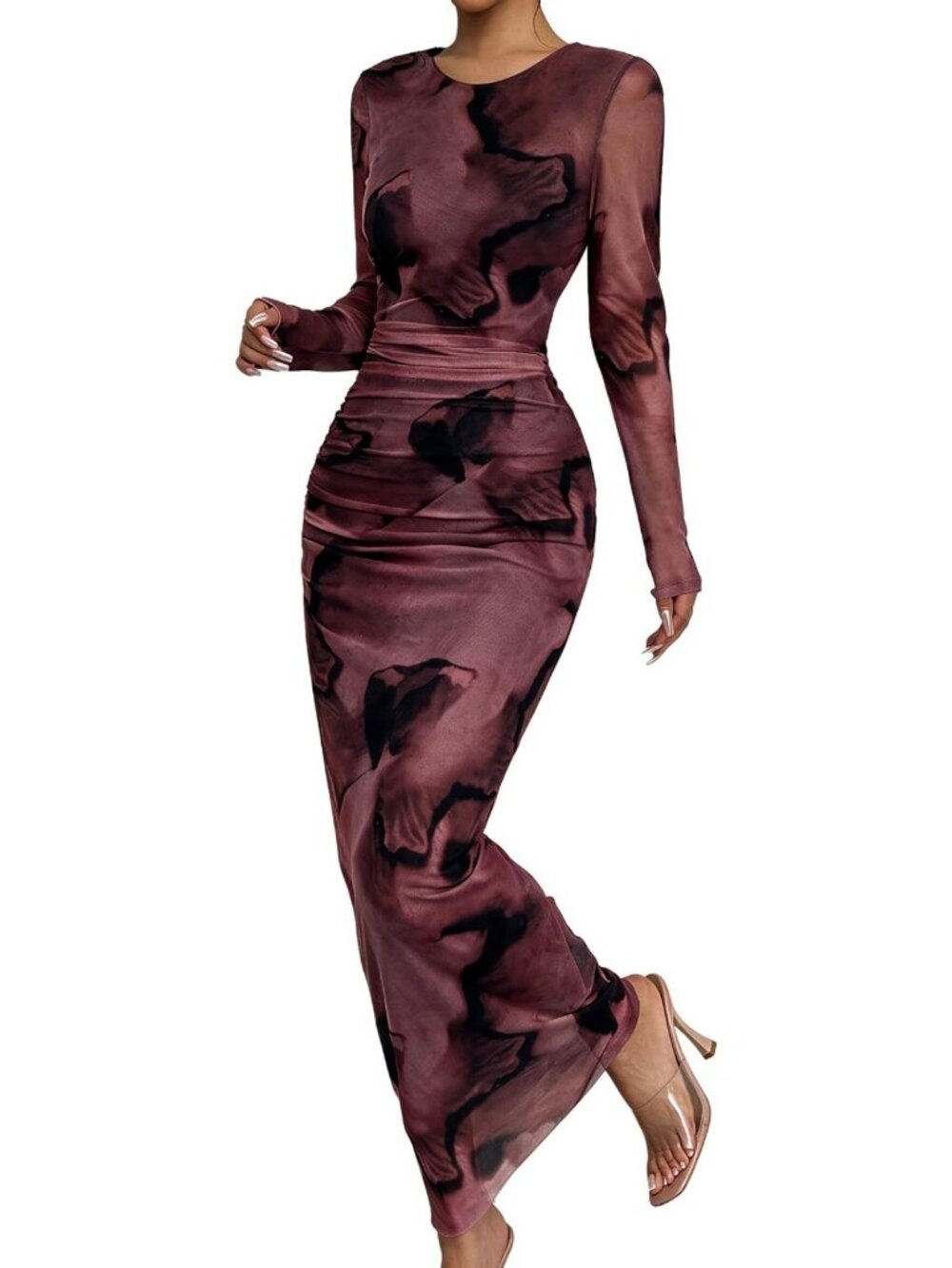 Chic Long Sleeve Bodycon Maxi Dress for Women - Perfect Fall Fashion Essential